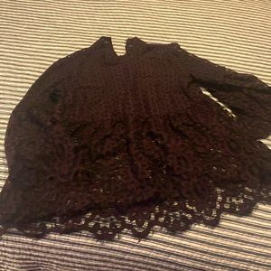 Beautiful lace blouse with long decorative sleeves!